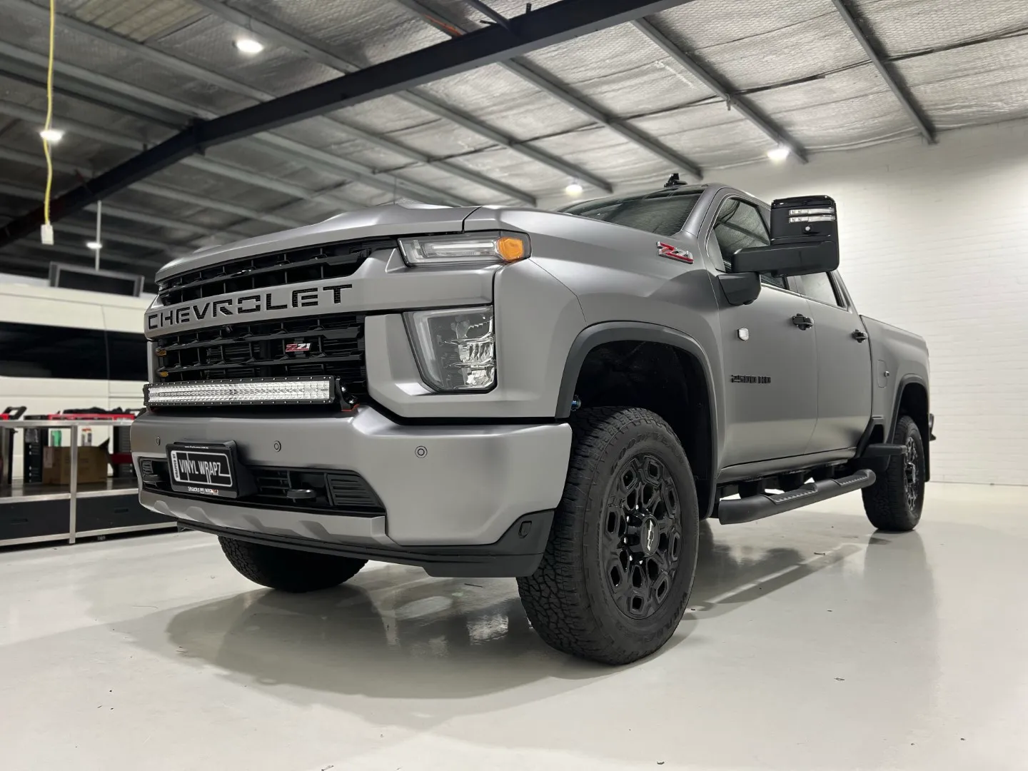 Chevrolet Silverado in KPMF anthracite matte wrap
