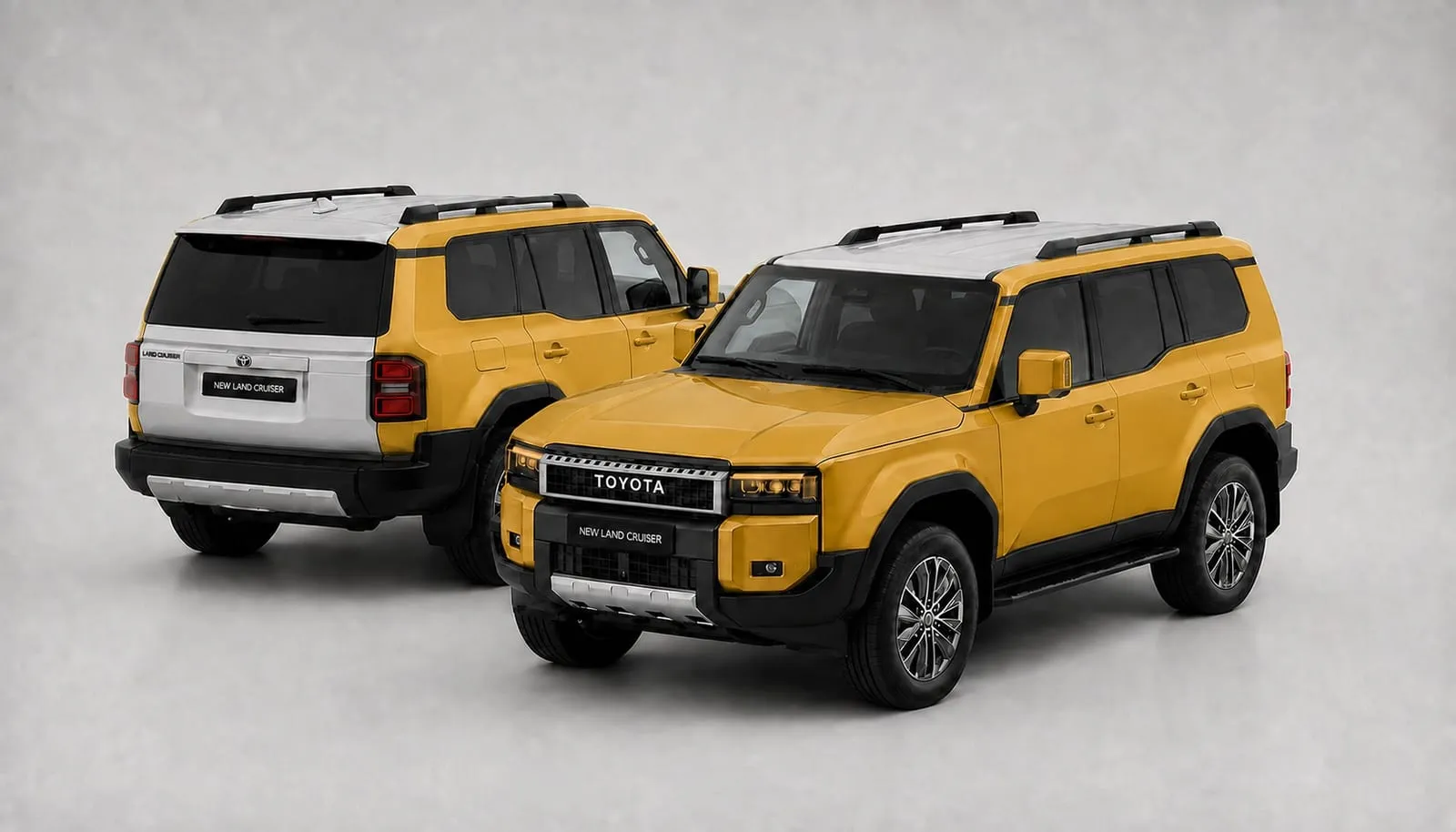 Full Front and Sides PPF coverage shown on a Toyota Prado: the front, the full-height doors, rear quarters, side roof pillars and the sides of the rear bumper highlighted