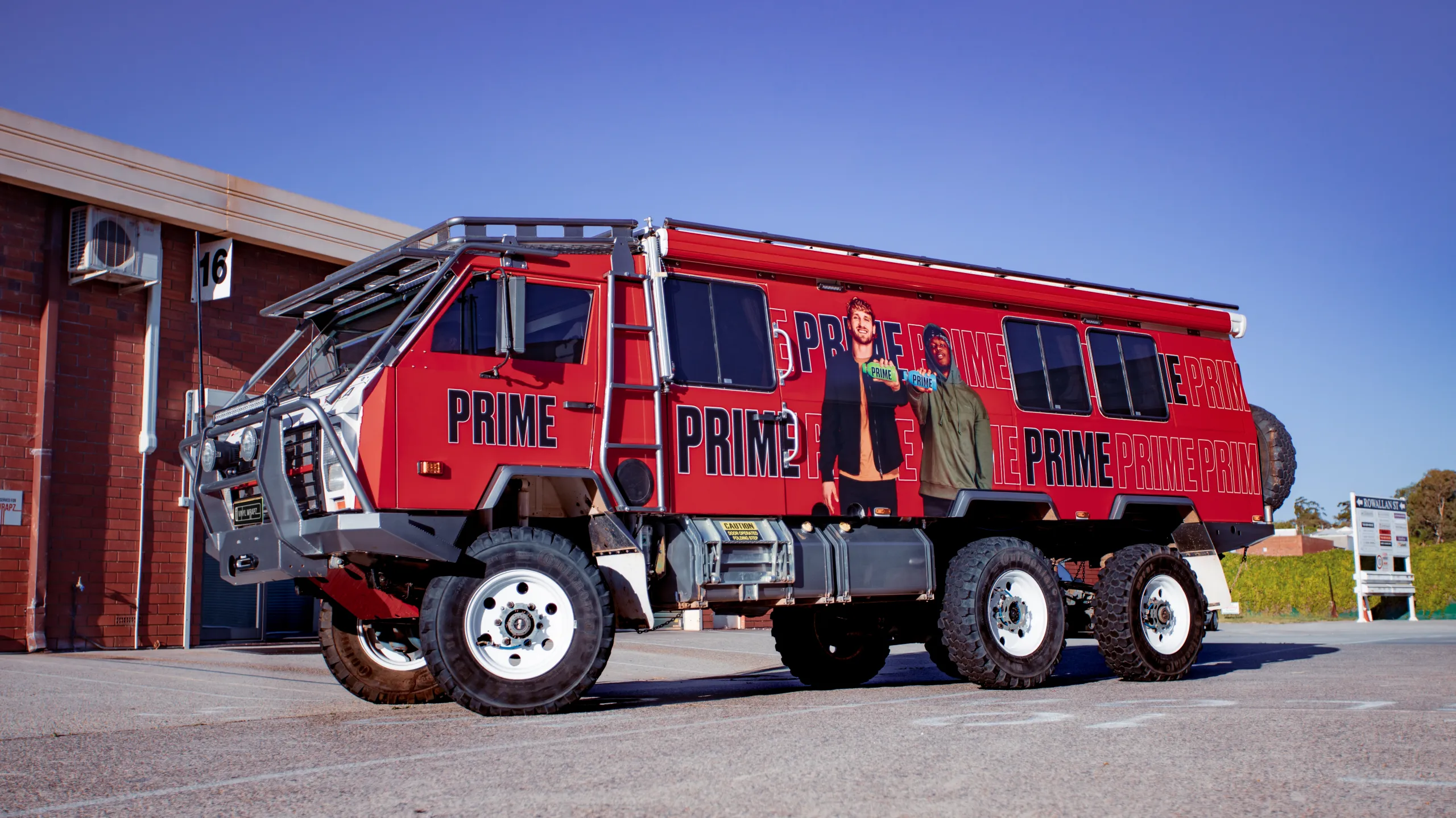 Completed Prime Hydration Oka showing the cab and side graphics