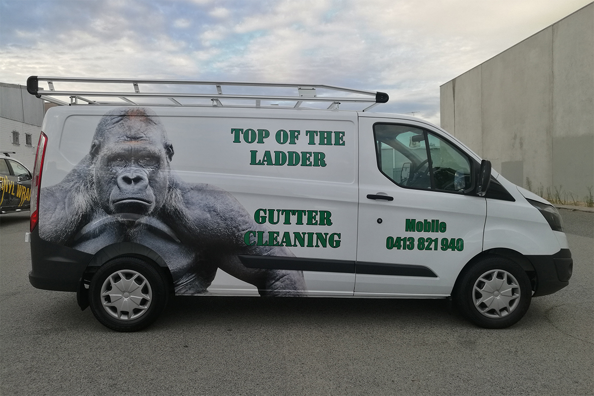Ford Transit partial van wrap - Top Of The Ladder